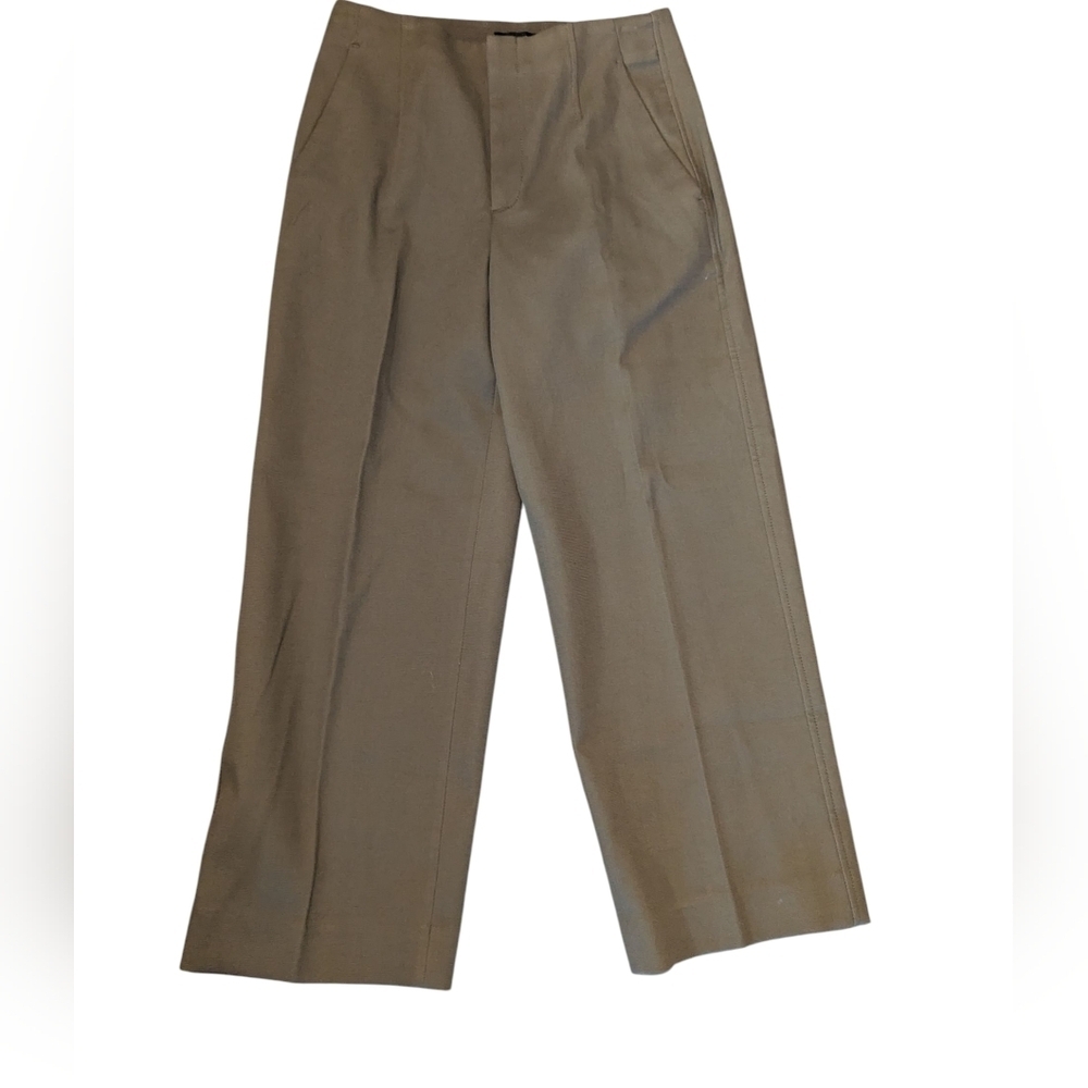 Banana Republic,Slim Wide Leg Honeycomb Crop, Size 8L - Picture 2 of 4